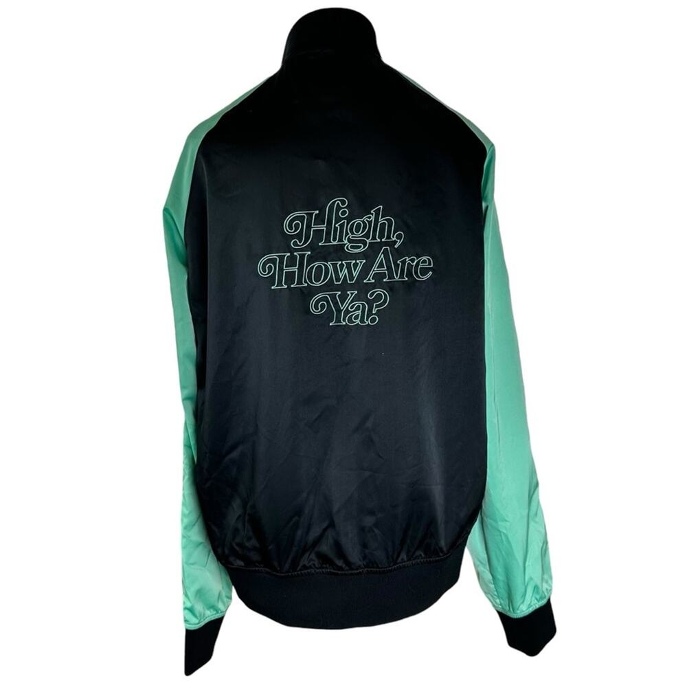 Killer Merch Jeffree Star High How Are Ya Bomber Jacket Green Black Size Medium - Picture 2 of 6